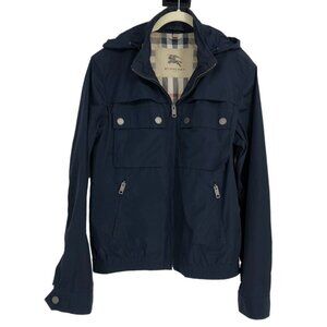 Burberry Dark Navy Pack-A-Way Comvertible Hooded utility Jacket Men’s size  M